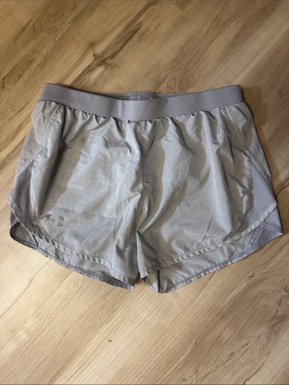Under Armour Women's Heather Gray Performance Running Shorts